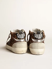 Women's Mid star leopard print pony skin with black
