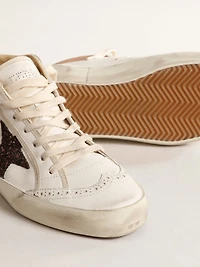 Mid star LTD nappa with glitter and nude leather flash