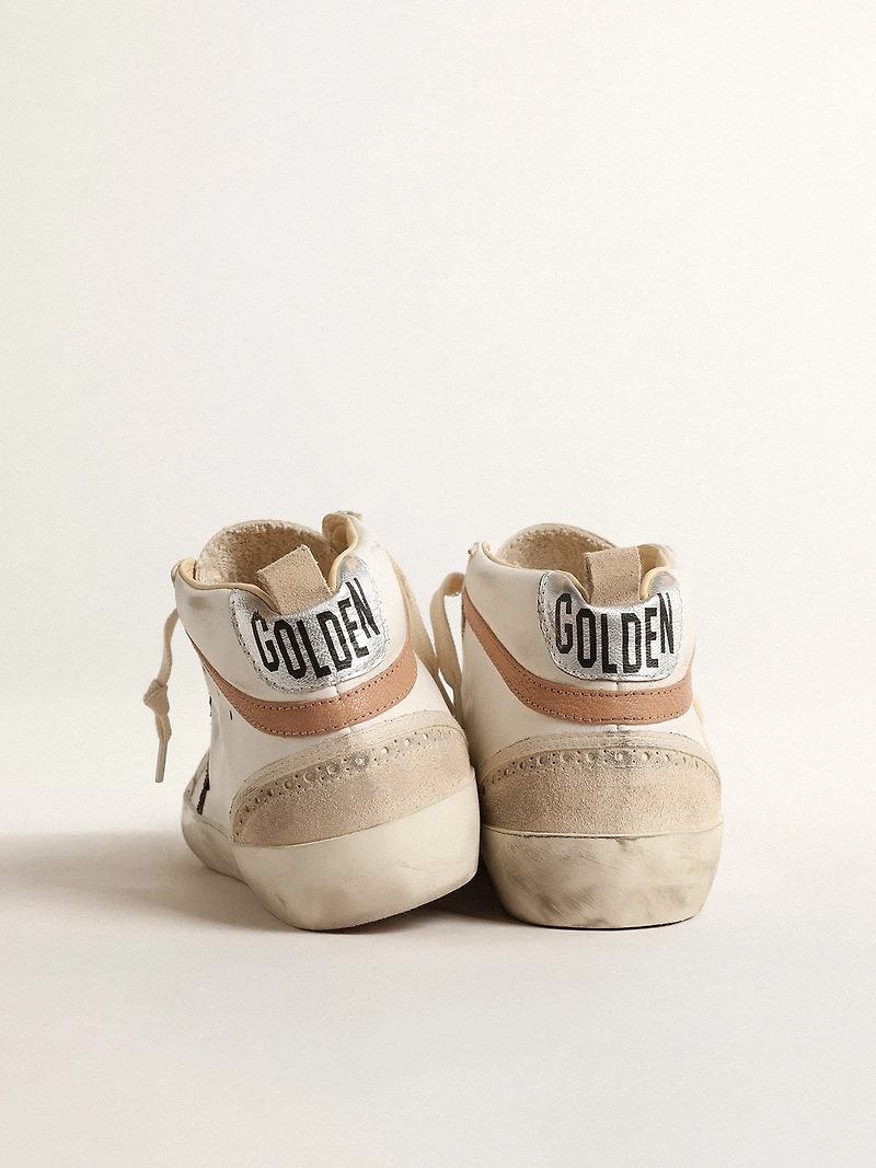 Mid star LTD nappa with glitter and nude leather flash