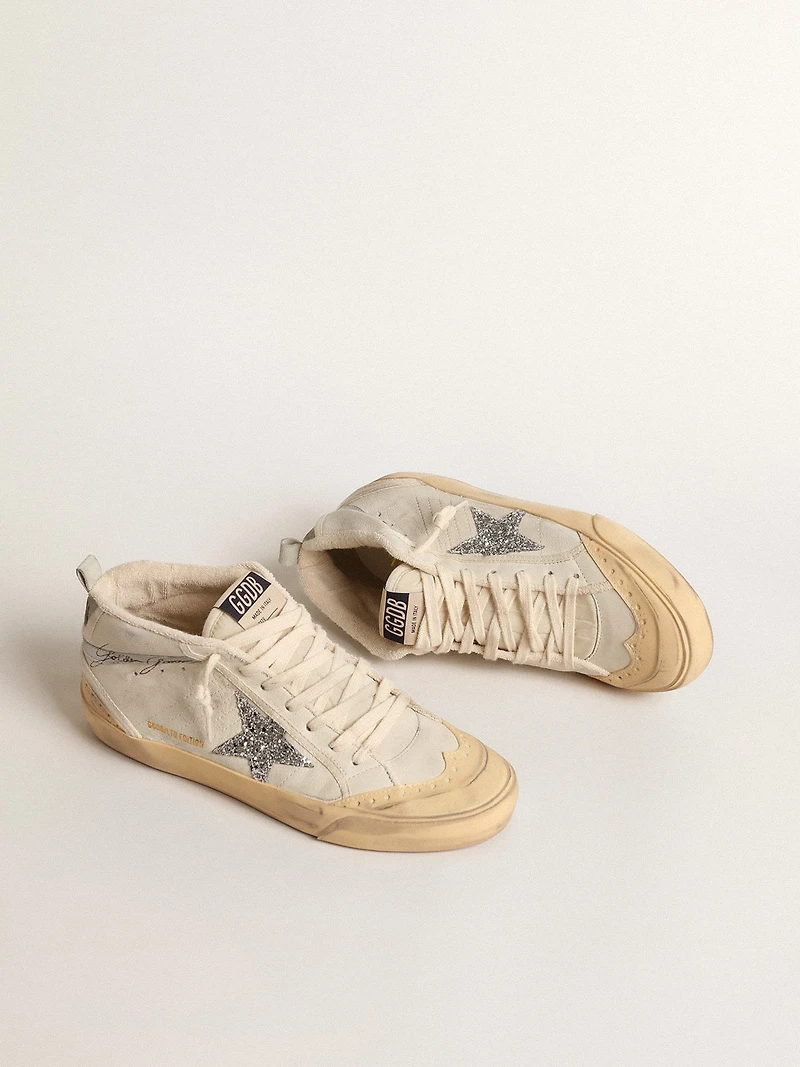 Mid star LTD with glitter and metallic leather flash