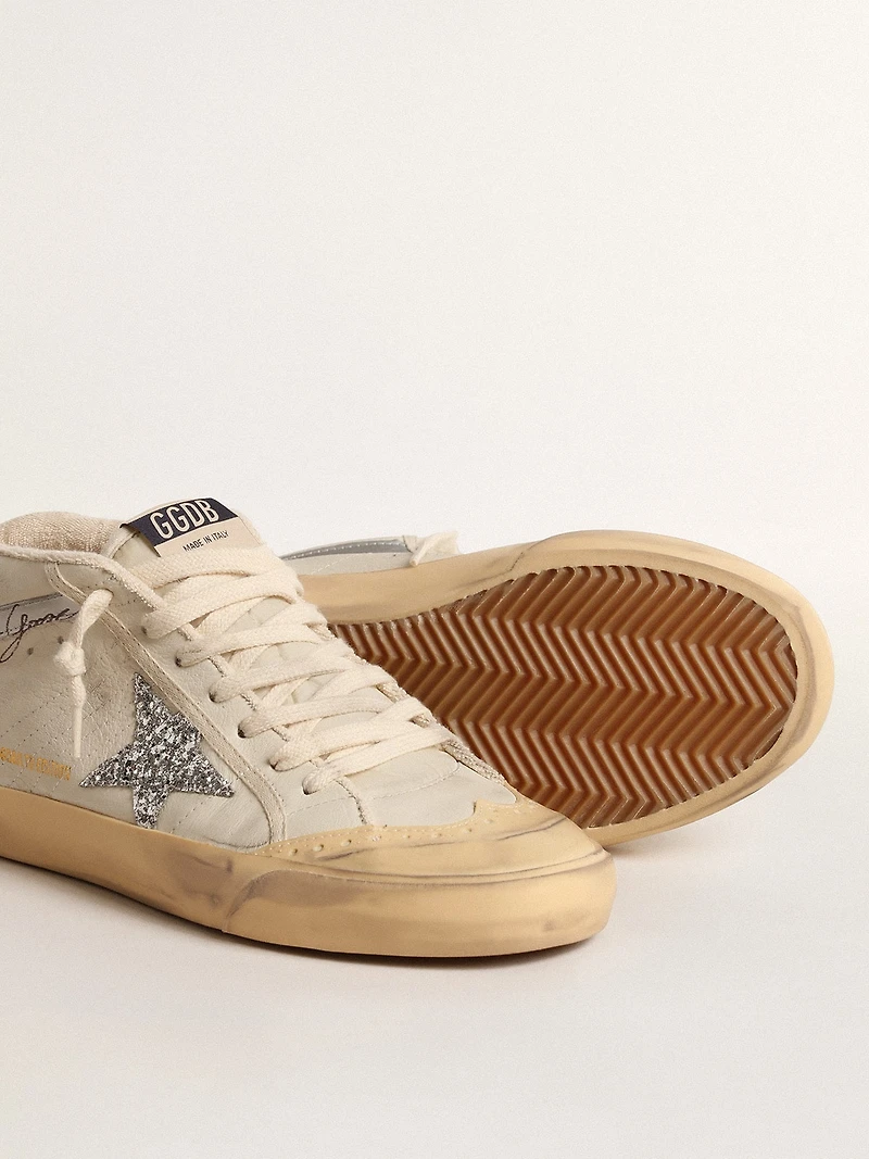 Mid star LTD with glitter and metallic leather flash