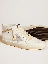 Mid star LTD with and heel tab suede Swarovski crystals