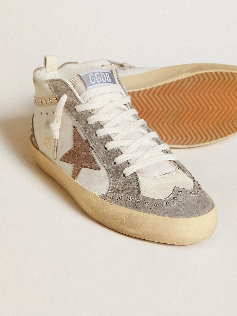 Women's Mid star nappa and suede with light brown metallic leather