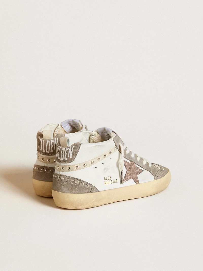 Women's Mid star nappa and suede with light brown metallic leather