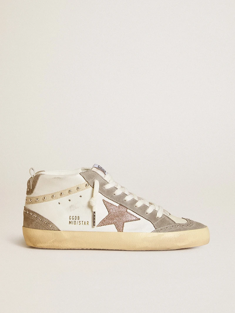Women's Mid star nappa and suede with light brown metallic leather