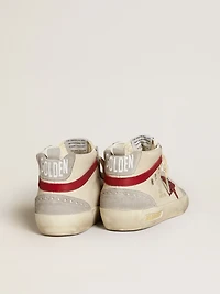 Women’s Mid star leather with glitter and red nubuck flash