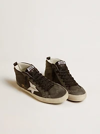 Women’s Mid star black leather with silver metallic
