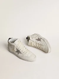 Women's Mid star with silver glitter and black laminated heel tab
