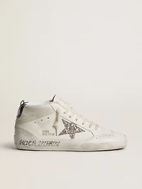 Women's Mid star with silver glitter and black laminated heel tab
