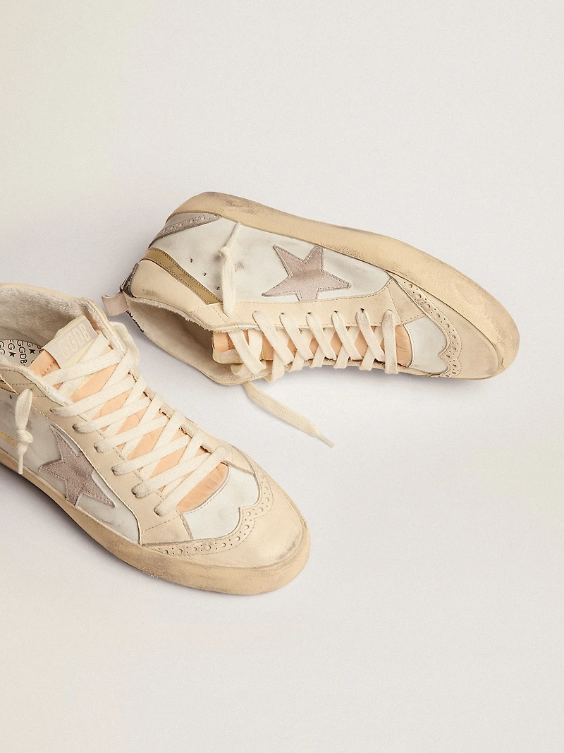 Women's Mid star with light gray suede and gold flash