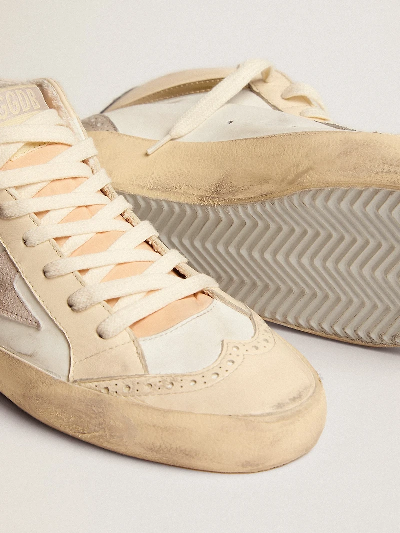 Women's Mid star with light gray suede and gold flash