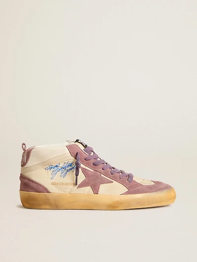 Women’s Mid star LAB nylon and nappa with mauve suede