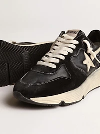 Women's Running Sole black nappa and suede