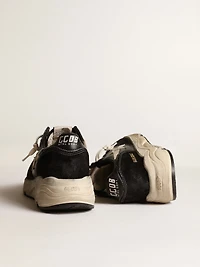 Women's Running Sole black nappa and suede