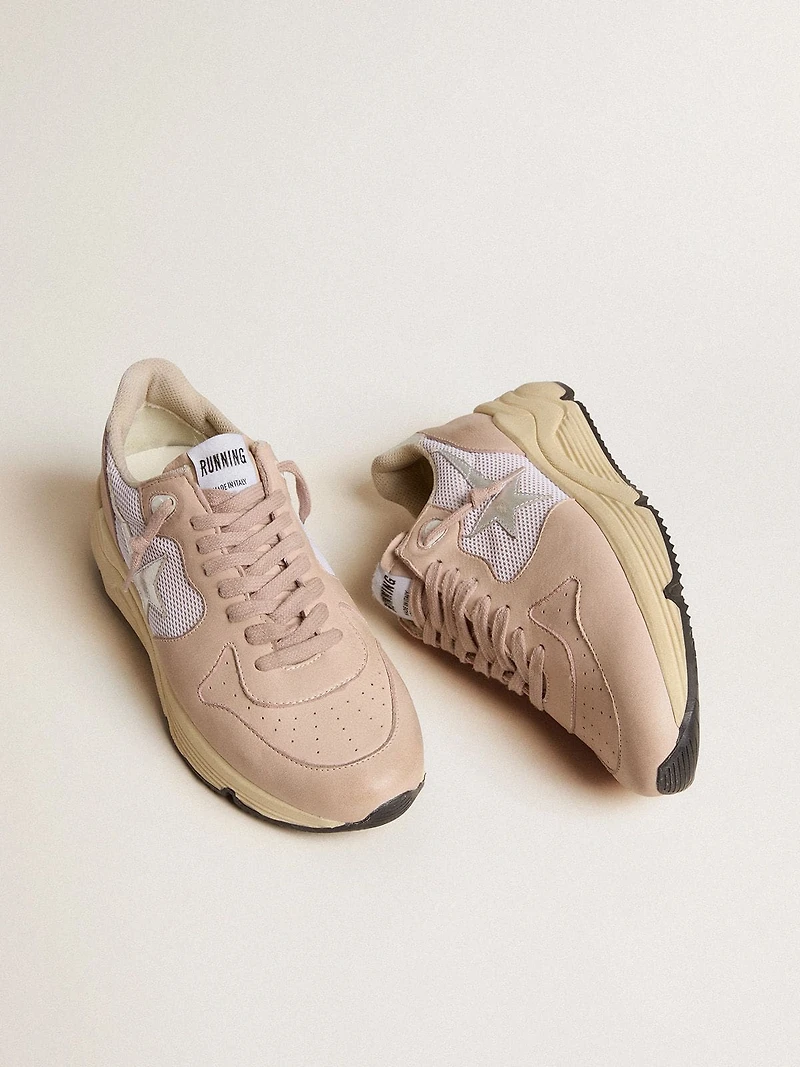 Women’s Running Sole mesh and nubuck with silver metallic leather star