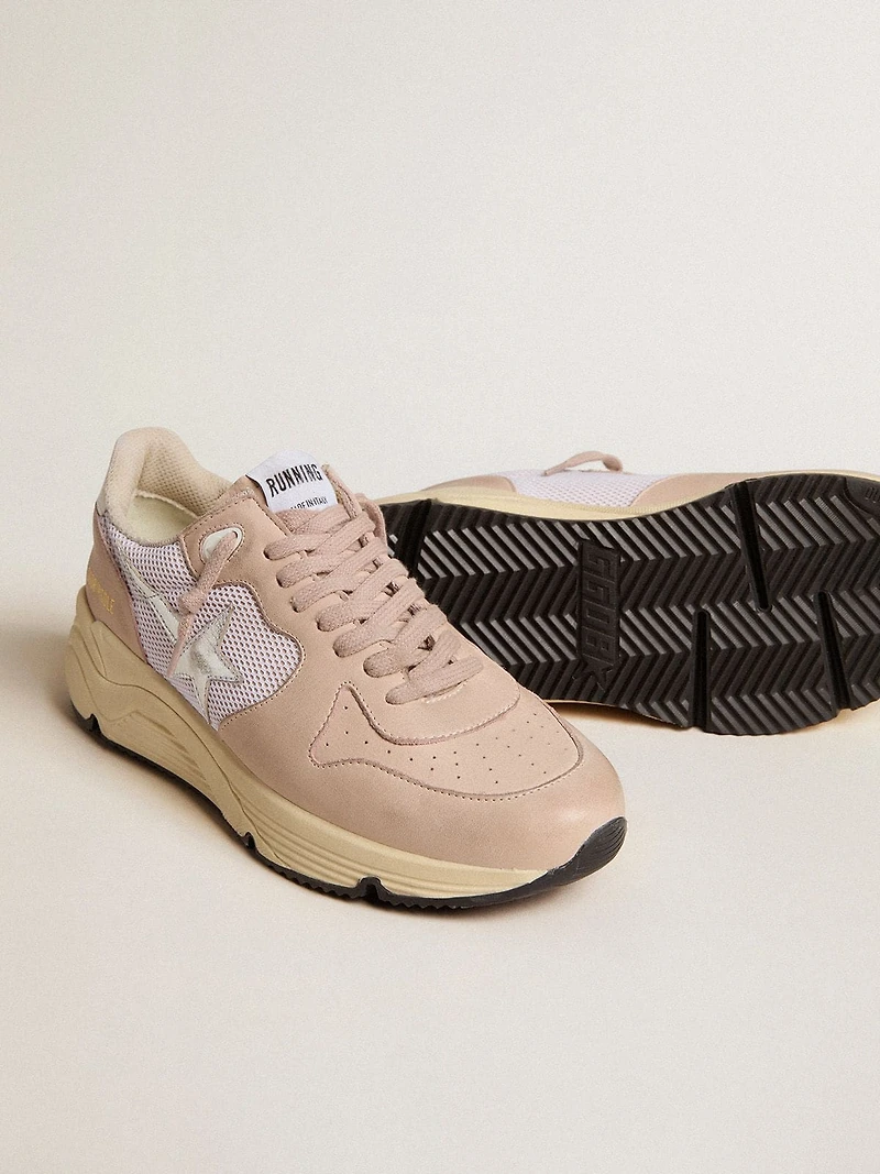 Women’s Running Sole mesh and nubuck with silver metallic leather star