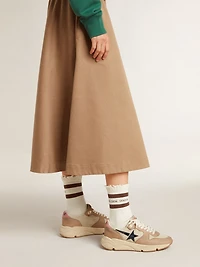 Running Sole LTD nylon and nubuck with leather star heel tab