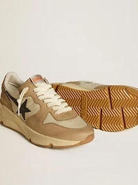Running Sole LTD nylon and nubuck with leather star heel tab