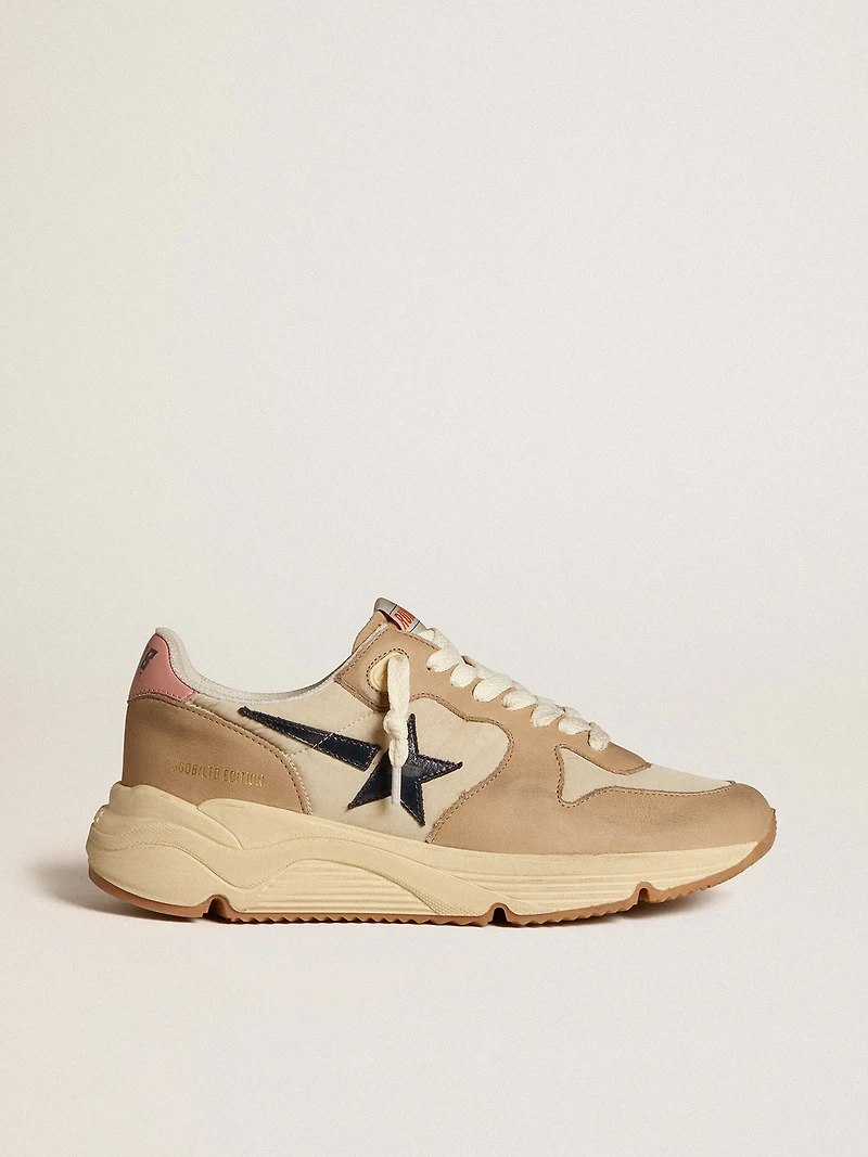 Running Sole LTD nylon and nubuck with leather star heel tab