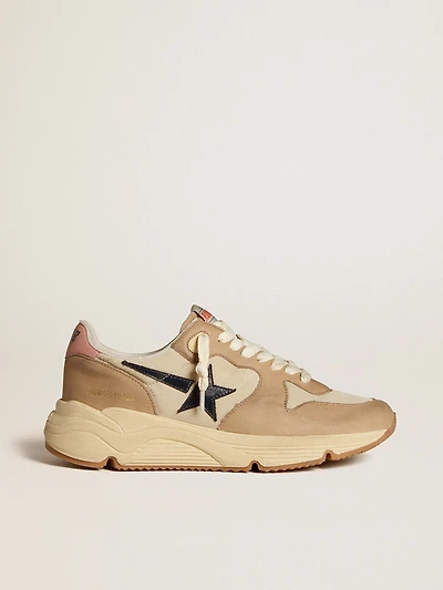 Running Sole LTD nylon and nubuck with leather star heel tab