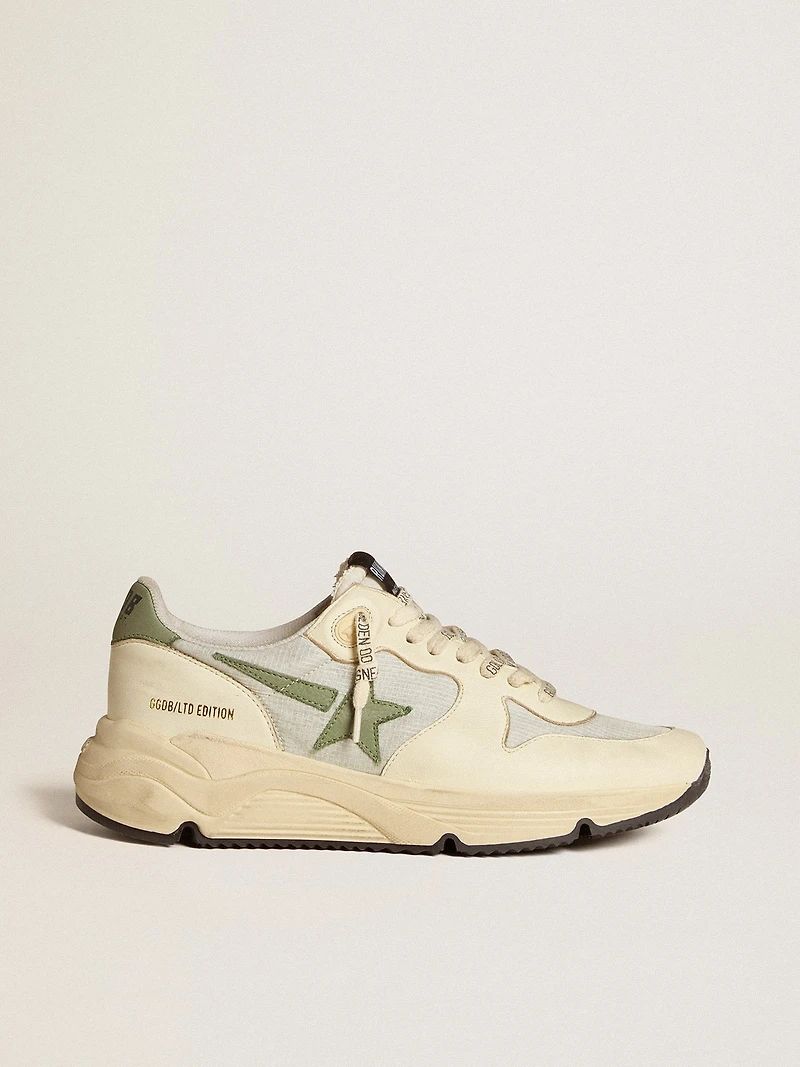 Women’s Running Sole LTD in nylon and nappa with nubuck star and heel tab