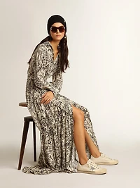 V-Star beige canvas with a silver glitter star