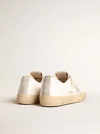 V-Star nappa leather with ice-gray suede star and heel tab