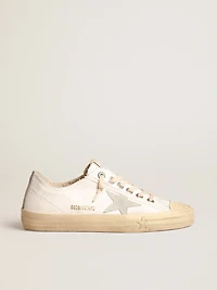 V-Star nappa leather with ice-gray suede star and heel tab