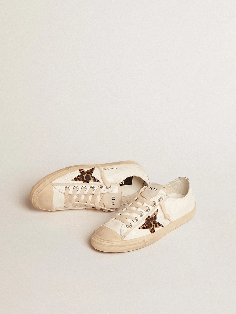 V-Star LTD nappa with pony skin star and silver heel tab