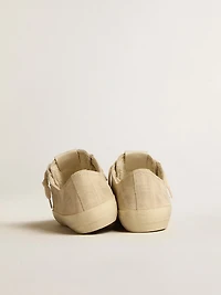 Women’s V-Star pearl suede with silver metallic leather star