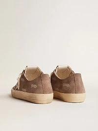 Women's V-Star dove-gray suede with light gray leather star