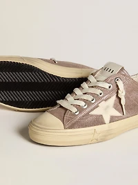 Women's V-Star light brown metallic suede with cream leather star