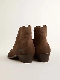 Young ankle boots dark brown suede
