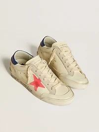 Women’s Super-Star nappa with suede star and metallic leather heel tab