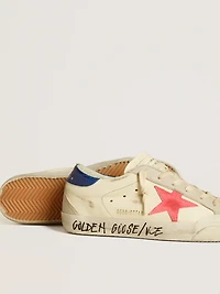 Women’s Super-Star nappa with suede star and metallic leather heel tab