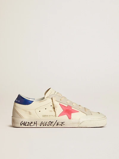 Women’s Super-Star nappa with suede star and metallic leather heel tab