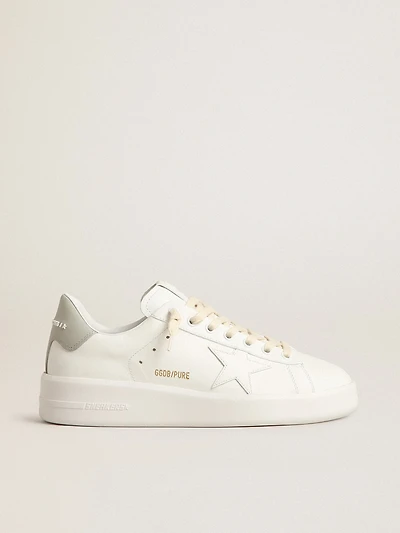 Purestar with white star and gray leather heel tab