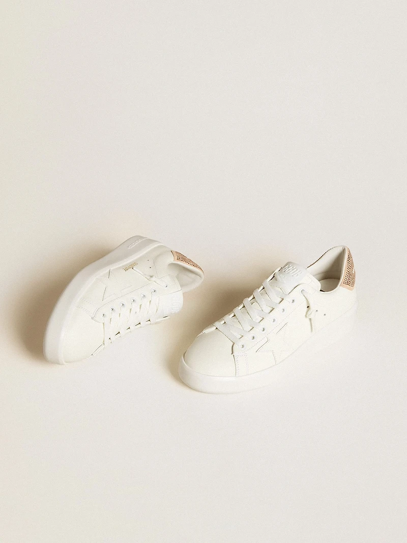 Purestar with leather star and suede heel tab Swarovski crystals