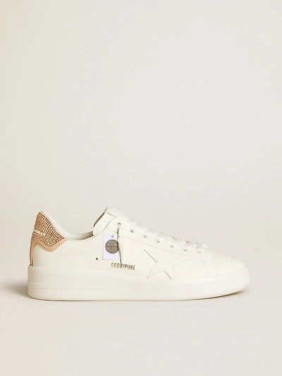 Purestar with leather star and suede heel tab Swarovski crystals