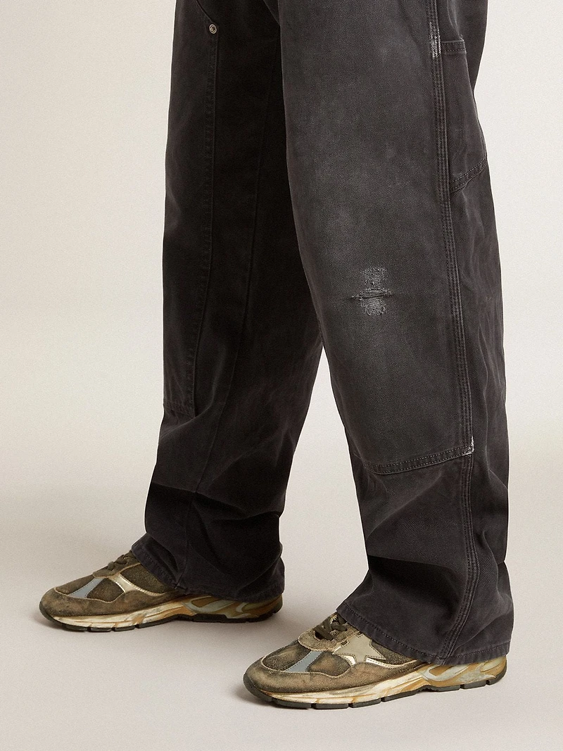 Women’s Dad-Star suede and nylon with khaki leather star heel tab