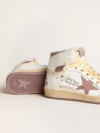 Sky-Star white leather with pink star