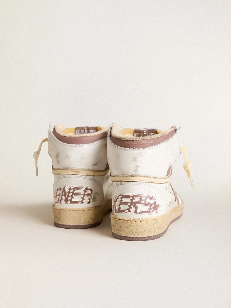 Sky-Star white leather with pink star