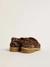 Women's Jerry loafer leopard-print pony skin