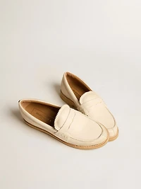 Jerry loafer butter-white leather
