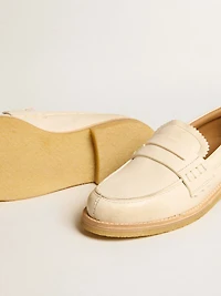 Jerry loafer butter-white leather