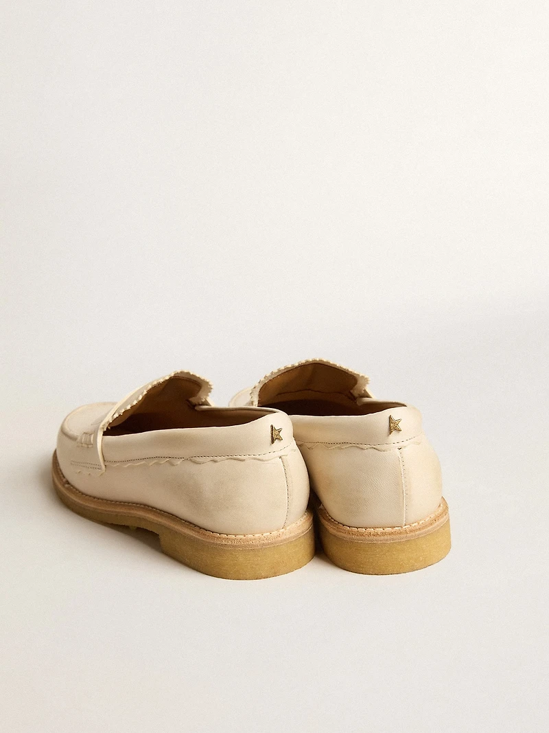 Jerry loafer butter-white leather