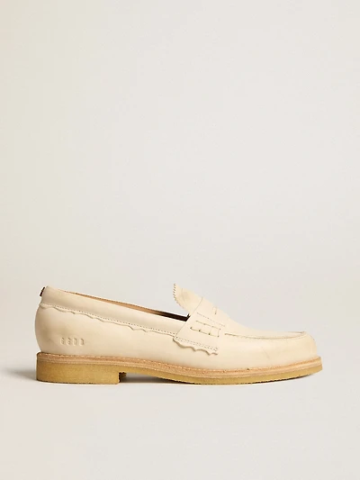Jerry loafer butter-white leather