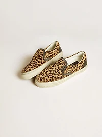 Women's VCE Penstar leopard-print pony skin with black leather heel tab