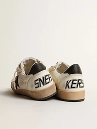 Ball Star with chicory-coffee glitter star and black leather heel tab