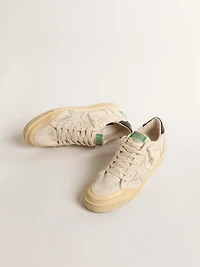 Ball Star LTD with vanilla canvas star and leather heel tab